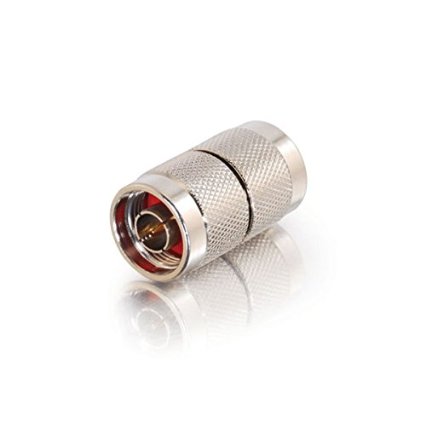 C2G / Cables To Go 42200 N-Male to N-Male Wi-Fi Adapter Coupler (Silver)