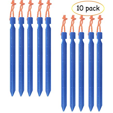 ABCCANOPY Outdoor Tent Stake Pegs 7075 Aluminum (Blue)