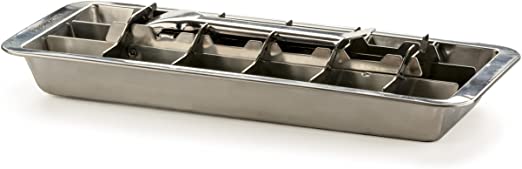 RSVP International ICE-18 Inspired, 18/8 Stainless Steel, Vintage Ice Cube Tray