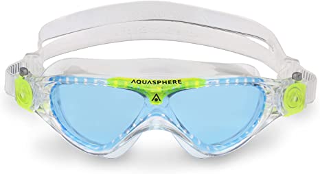 Aquasphere Vista Junior (Ages 6 ) Swimming Goggles - 180 Degree Vision, Leak Free Hypoallergenic Seal, Anti Fog & Scratch