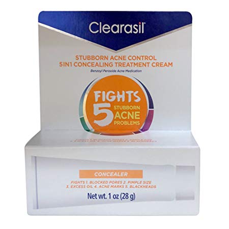 Clearasil Daily Clear Tinted Acne Treatment Cream, 1 oz. (Pack of 5)