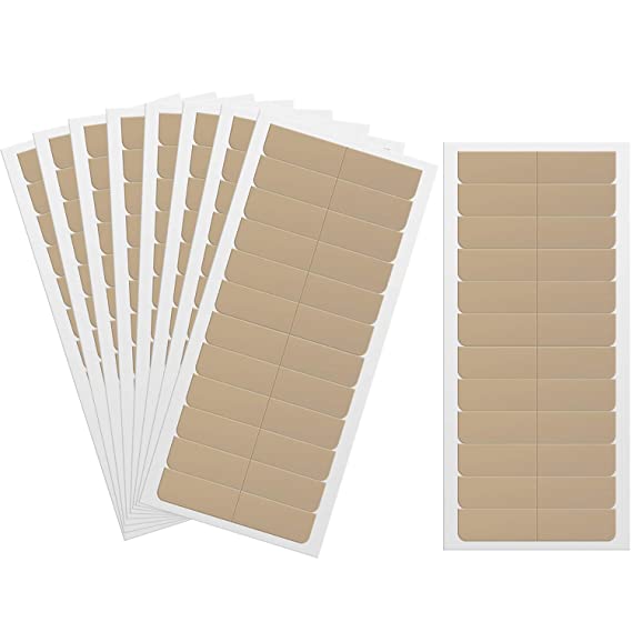 180 Pieces Hair Extension Tape Tabs Double Sided Extension Tapes for Replacement, 4 x 0.8 cm (Nude Color)