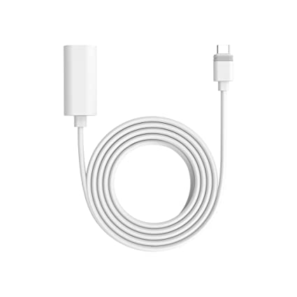 Ring 10 ft USB-C Extension Cable for USB-C Solar Panels and Cameras, White - Compatible with Solar Panel (USB-C), Small Solar Panel (USB-C), Spotlight Cam Plus, Spotlight Cam Pro.