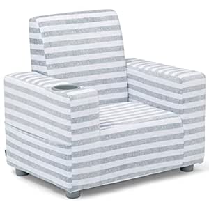 GAP GapKids Upholstered Chair, Grey/White