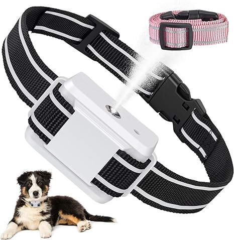 Citronella Bark Collar, Citronella Dog Collar for Barking Automatic Citronella Spray Dog Barking Collar with 2 Straps, Rechargeable Citronella Dog Collar No Bark Collars for Small Medium Large Dogs