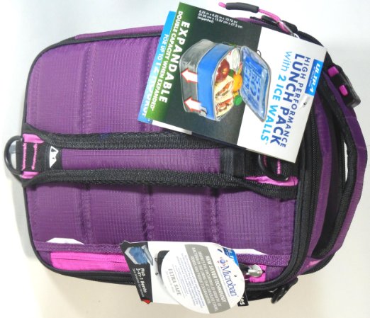 Ultra High Performance Lunch Pack with Ice Walls, Purple