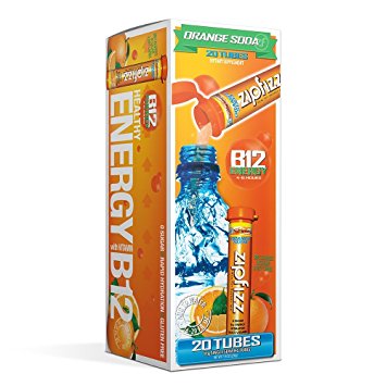 Zipfizz Healthy Energy Drink Mix, Orange Soda, 20 Count