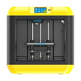Flashforge Finder Lite 3D Printers Removable Platform Build Volume (140 x 140 x 140 mm) Fully Enclosed,Touch Screen,3D Printer Houses,School (Yellow)