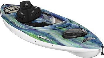 Pelican Argo 100X EXO - Premium Sit-in Recreational Kayak - Exo Cooler Bag Included - 10 ft,Blue