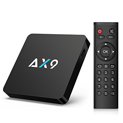 TICTID [1G DDR3/ 8G EMMC] AX9 Android 7.1 4K TV Box With H.265 HDMI 2.0 Video Decoder 4k.2k Output 2.4G WIFI Smart TV Box