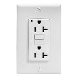 Leviton X7899-W SmartlockPro Slim GFCI Tamper-Resistant Receptacle with LED Indicator 20-Amp White