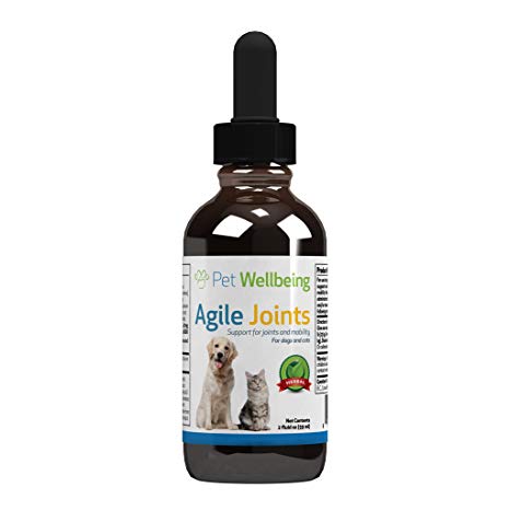 Pet Wellbeing - Agile Joints for Cats - for Comfortable Joint Mobility and Ease of Movement in Felines - 2 Oz (59Ml)