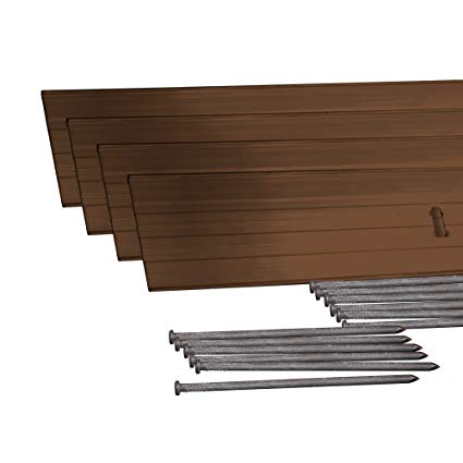 Dimex EasyFlex Aluminum Landscape Edging Project Kit, Will Not Rust Like Steel, Brown (1806BR-24C)