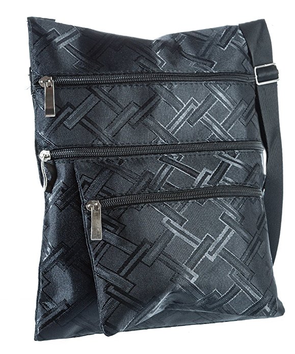 Suvelle Link Crossbody Bag, Everyday Swingpack Travel Purse, Messenger Handbag #604