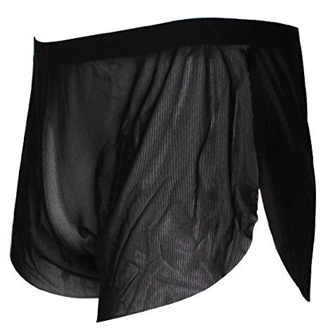 YiZYiF Men's Split Side Boxer Briefs Underwear Breathable Panties