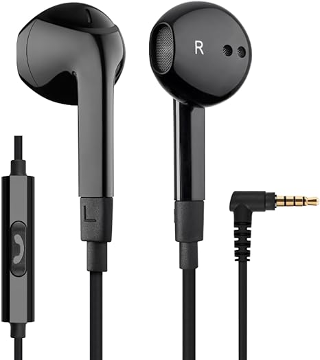 LUDOS FEROX Wired Earbuds in-Ear Headphones, Earphones with Microphone, 5 Years Warranty, Noise Isolation Corded for 3.5mm Jack Ear Buds for iPhone, iPad, Samsung, Computer, Laptop, Gaming, Sports