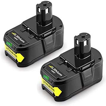 6.0Ah 18V Replacement Battery for Ryobi 18V Lithium Battery P102 P103 P105 P107 P108 P109 P190 Ryobi ONE  Cordless Tool