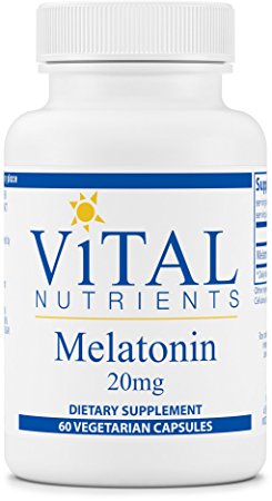 Vital Nutrients - Melatonin 20 mg - Supports the Body's Natural Sleep Cycle - 60 Capsules