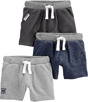 Simple Joys by Carter's Baby and Toddler Boys' 3-Pack Knit Shorts
