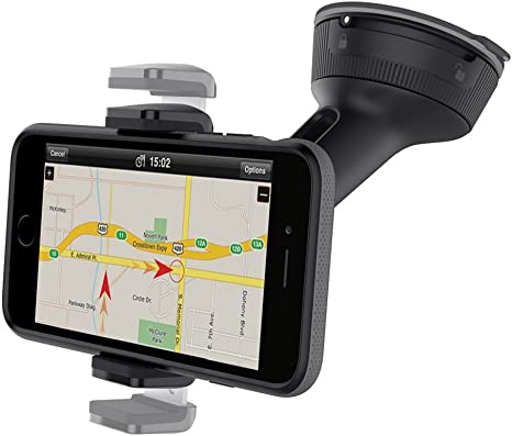 Belkin CAE Phone Car Mount Compatible with Devices up to 6 inches Wide, Convenient Mount Rotates 360 Degrees, (F8M978BT) , Black