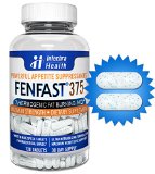FENFAST 375 - Rapid Fat Burning Diet Pills With Increased Energy - White and Blue Speck Tablets 120 - Clinically Proven Weight Loss Ingredients Made in USA