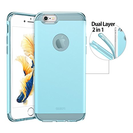 iPhone 6S Case,iPhone 6 Case, ESR Yippee Colour Plus Series Protective Bumper Case [Shock Absorbent] [Anti-Scratch]Back Cover for 4.7 inches iPhone 6 (Sky Blue)