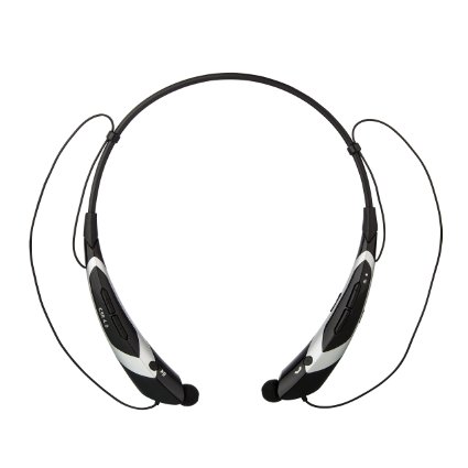 YINENN® 760 Stereo Wireless Bluetooth 4.0 Neckband Style Headset for Smartphones & Tablets - Balck&Silver