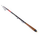 Andoer 21m 689ft Telescopic Fishing Rod Travel Spinning Lure Rod Raft Pole Carbon Fiber for Saltwater and Freshwater