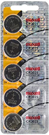 5x MAXELL CR2025 CR 2025 - 3V Lithium Button Cell Battery Batteries - NEW