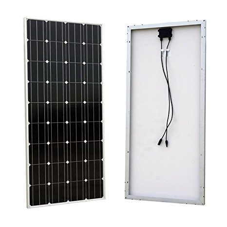 ECO-WORTHY 160 Watt Monocrystalline Photovoltaic PV Solar Panel Module 12V Battery Charging