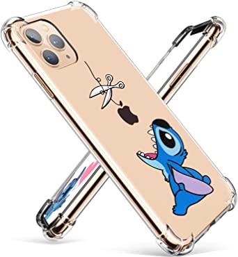 Coralogo for iPhone 11 TPU Case, Cute Cartoon Funny Kawaii Design, Protective Fashion Fun Cool Stylish Unique Anime Designer Character Soft Cover, Women Kids Girls Cases for iPhone 11 6.1" (Stch