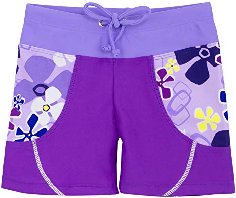 Tuga Girls Swim Shorts 1-14 Years, UPF 50  Sun Protection Board Short