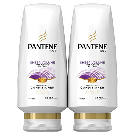 Pantene Pro-V Sheer Volume Conditioner, 24 Fl Oz (Pack of 2)