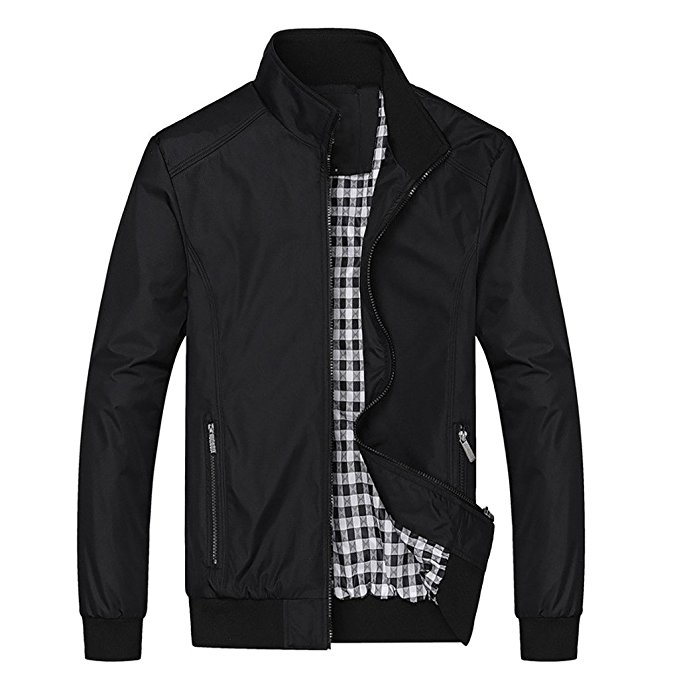 Nantersan Mens Casual Jacket Outdoor Sportswear Windbreaker Lightweight Bomber Jackets and Coats