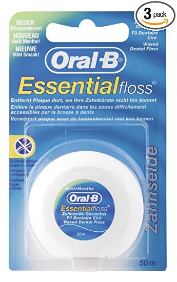 Oral-B Essential Mint Floss 50M - Pack Of 3