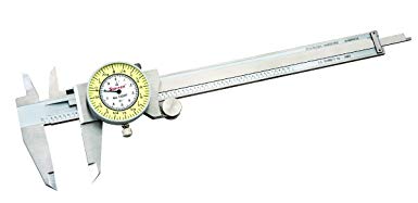 Starrett 1202F-6 Dial Caliper, Stainless Steel, White Face, 0-6" Range, -0.001" Accuracy with a NIST-Traceable Calibration Certificate with Data