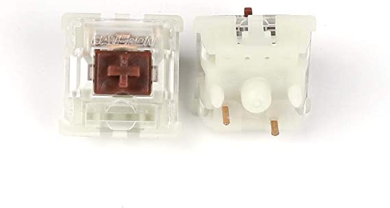 Gateron Silent MX Switch 5 pin Transparent Case Black Red Brown Switches for Mechanical Keyboard Cherry MX Compatible