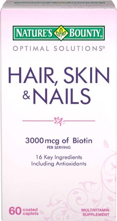 Natures Bounty Hair Skin and Nails Formula 60 Coated Caplets