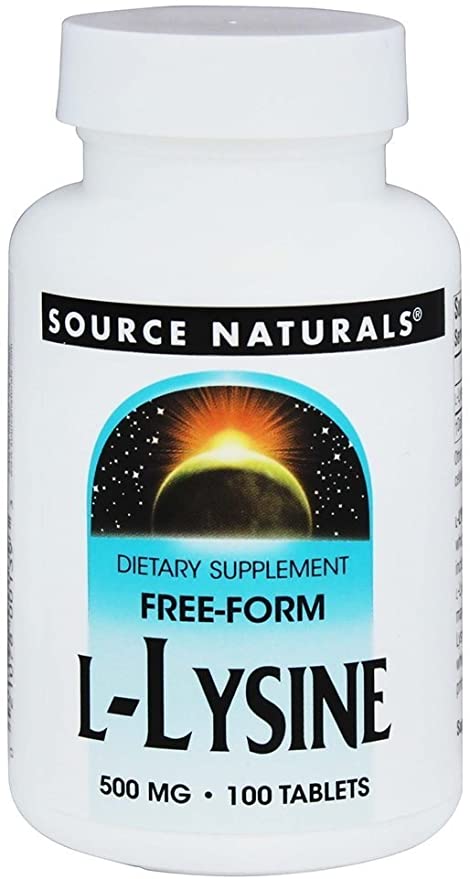 L-Lysine 500mg Source Naturals, Inc. 100 Tabs