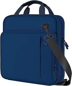 MoKo Zipper Binder, 3 inch 3 Ring Binder with Zipper, 700 Sheet Capacity Zipper Binder with Shoulder Strap Handle,Multi-Pocket Zipper Bag for Middle School Student, Indigo