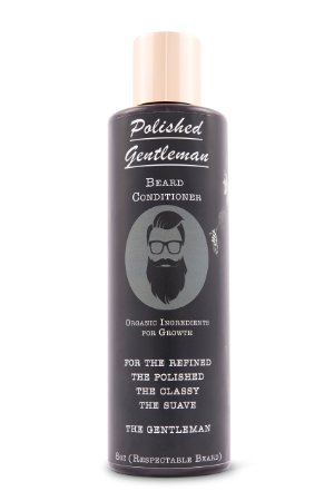 Polished Gentleman Beard Growth and Thickening Conditioner - With Organic Beard Oil - For Best Beard Look - For Facial Hair Growth - Beard Softener for Grooming