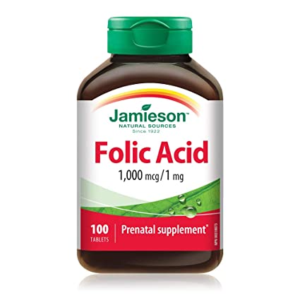 Jamieson Folic Acid 1mg 100 Tables