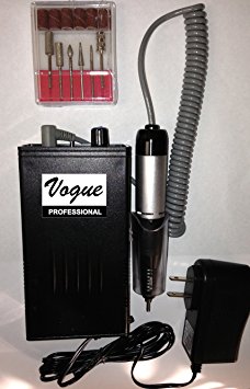 VOGUE Professional ® Portable Rechargeable Cordless Nail Drill File Lightweight