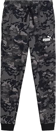 PUMA Boys' Jogger Pants - Soft Performance Fleece Athletic Jogger Sweatpants for Boys (8-20)