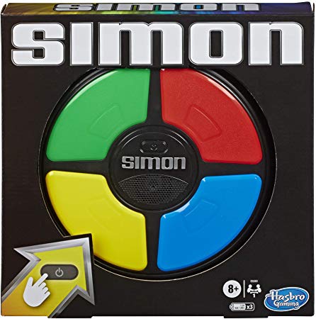 Simon Game; Electronic Memory Game for Kids Ages 8 and Up; Handheld Game with Lights and Sounds; Classic Simon Gameplay