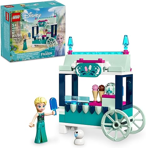 LEGO Disney Frozen Elsa’s Frozen Treats Building Set, Includes Elsa Mini-Doll and a Snowgie Figure, Elsa Toy Makes a Fun Gift for Girls and Boys who Love Frozen Toys, Disney Princess Doll, 43234