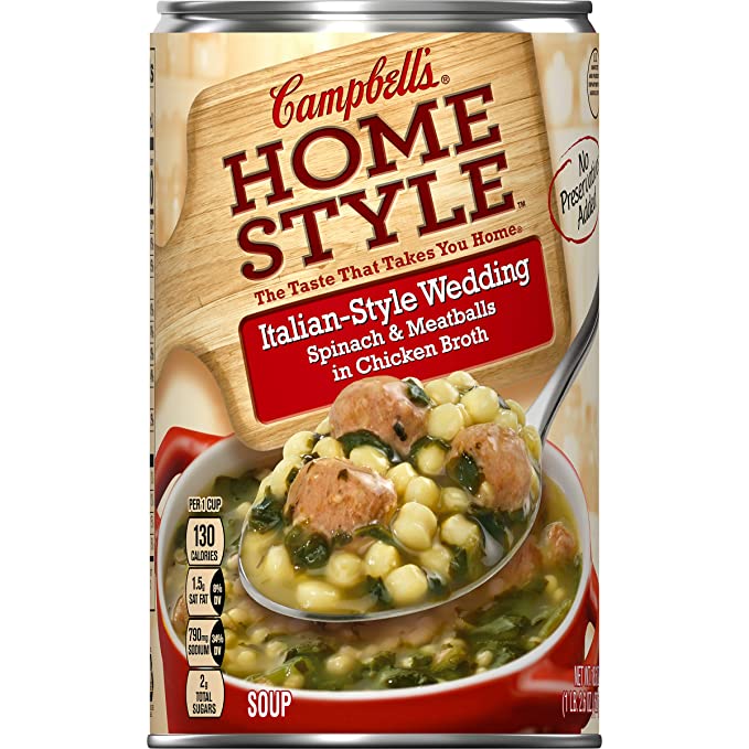 Campbell's Homestyle Italian-Style Wedding Soup, 18.6 oz. (Pack of 12)