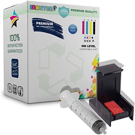 INKUTEN Ink Cartridge Suction Priming Clip for HP 64 XL HP64 (Black & Tri-Color)