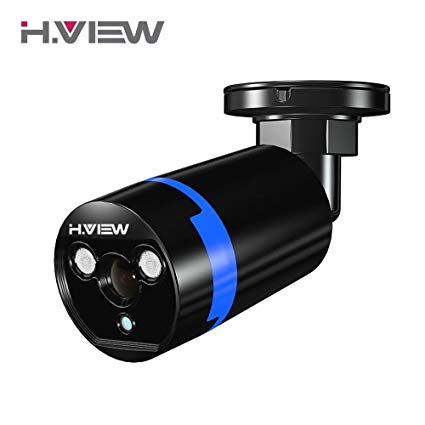 H.View HD CCTV Camera Outdoor 1080P IR Night Vision Video Security Cameras, IR-CUT Home Surveillance System Bullet outdoor Camera