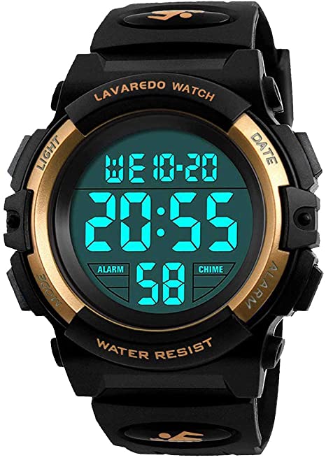 Kids Watch,Boys Watch for 6-15 Year Old Boys,Digital Sport Outdoor Multifunctional Chronograph LED 50 M Waterproof Alarm Calendar Analog Watch for Children with Silicone Band